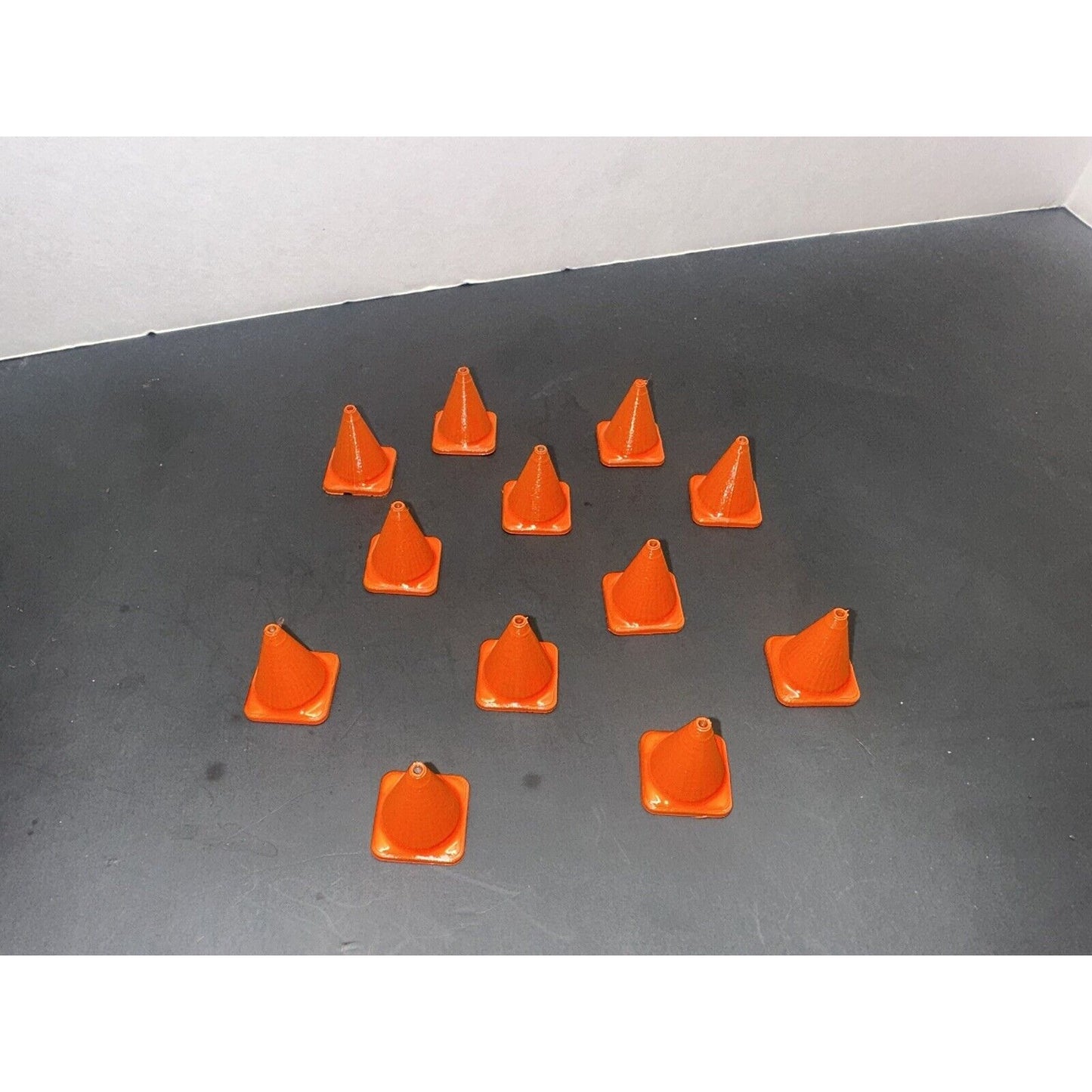 1 / 28 Scale Traffic Cone Mini Z RC Car Drift Cones (12-Pack) Orange 1:28 Models