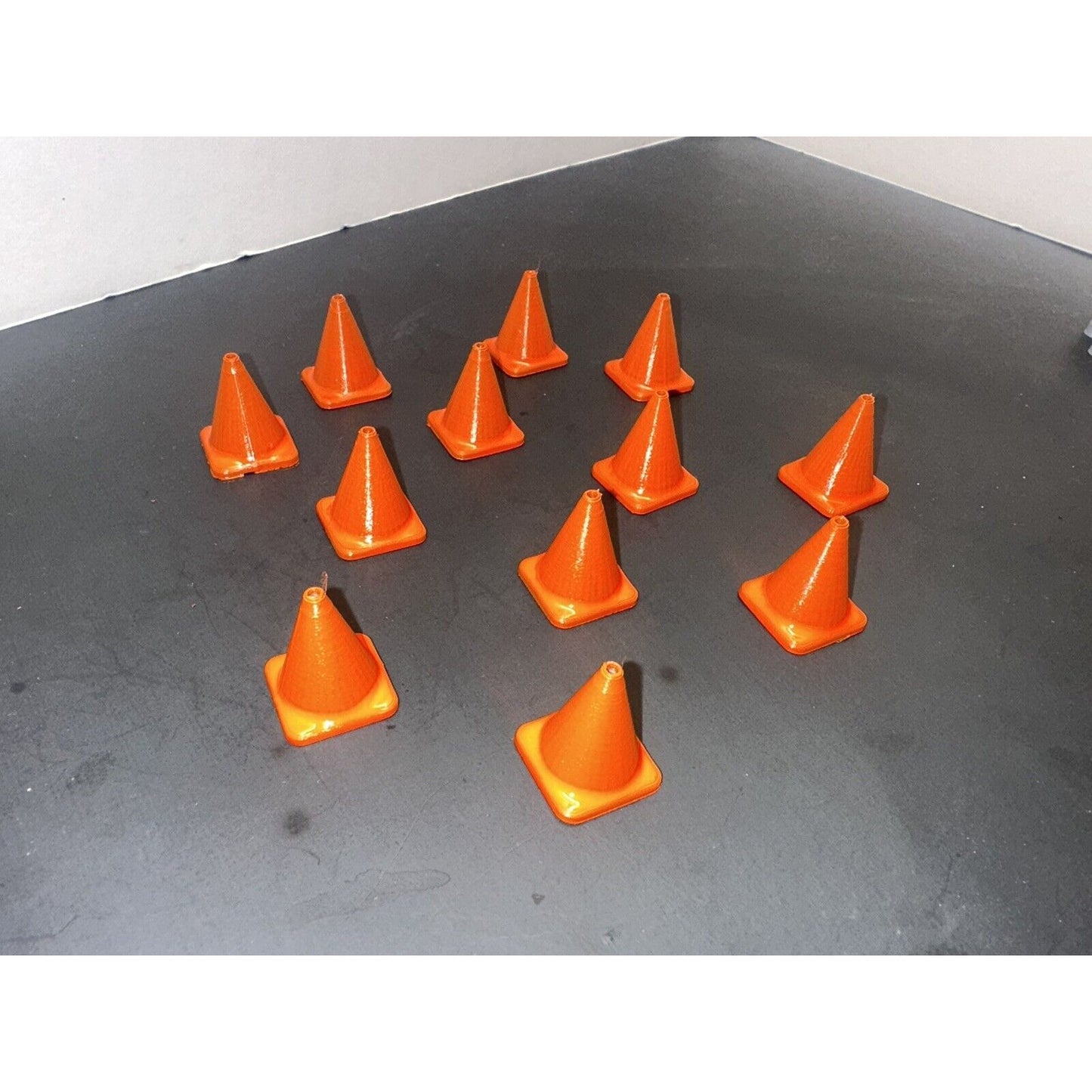 1 / 28 Scale Traffic Cone Mini Z RC Car Drift Cones (12-Pack) Orange 1:28 Models