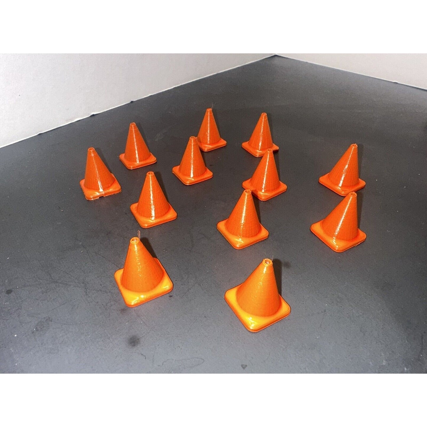 1 / 28 Scale Traffic Cone Mini Z RC Car Drift Cones (12-Pack) Orange 1:28 Models