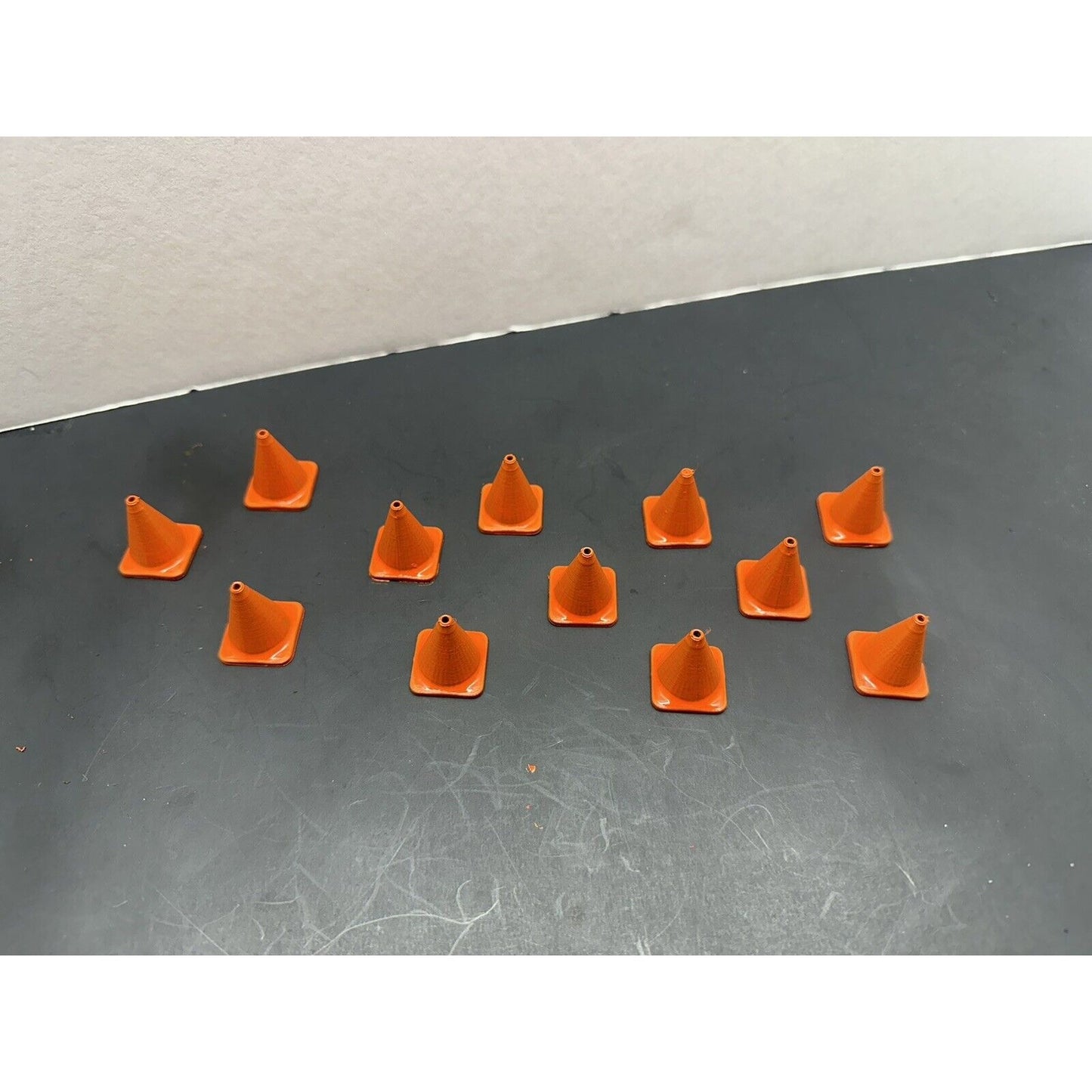 1 / 28 Scale Traffic Cone Mini Z RC Car Drift Cones (12-Pack) Orange 1:28 Models