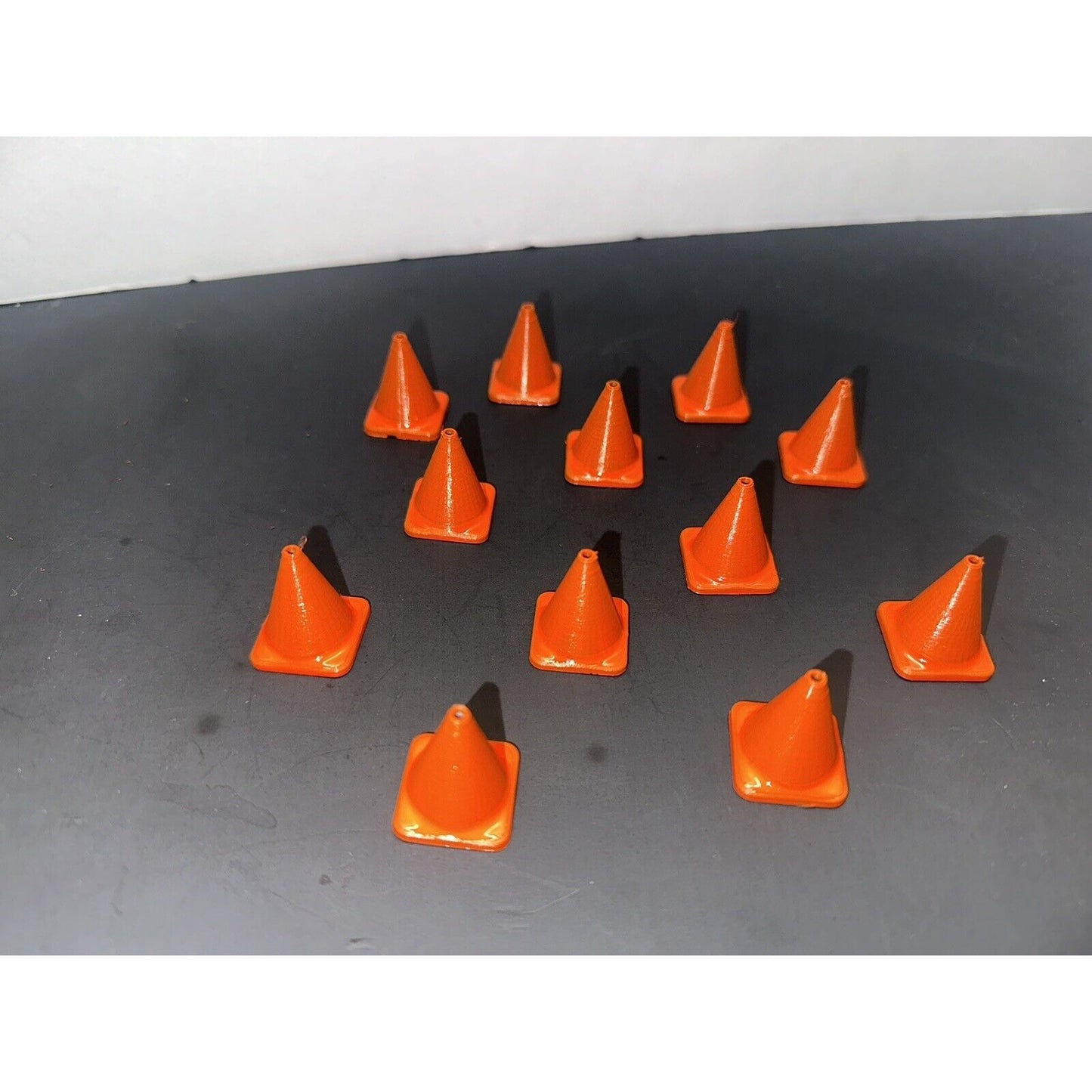 1 / 28 Scale Traffic Cone Mini Z RC Car Drift Cones (12-Pack) Orange 1:28 Models